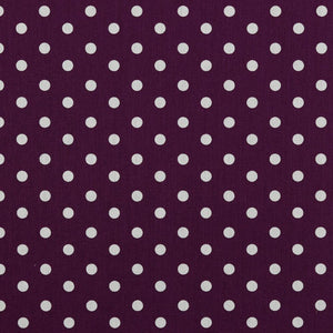 Popelin Punkte groß violett
