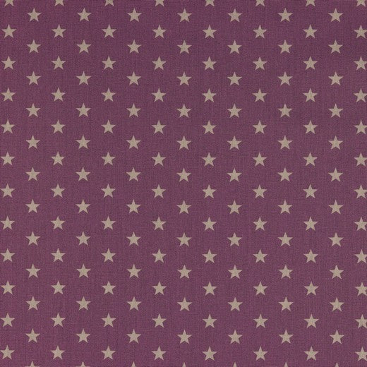 Popelin Sterne klein violett mauve