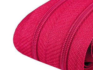 Endlos-Reißverschluss spiralförmig, 3 mm, pink fuchisa