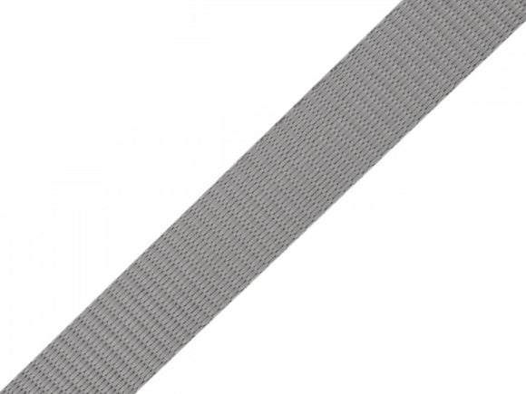 Gurtband, 15 mm, grau