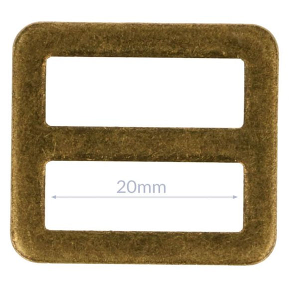Schnalle, 20 mm, bronze matt