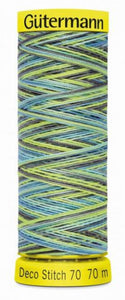 Gütermann Deco Stitch 70 Multicolor, 70 m, grün/blau Nr. 9852