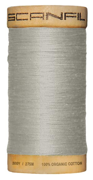 Scanfil Organic Cotton, 100 m, grau silbergrau, Nr. 4801