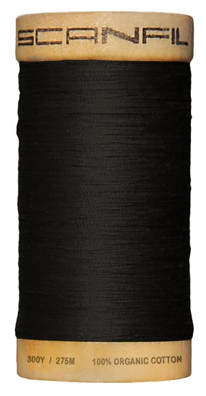 Scanfil Organic Cotton, 100 m, schwarz, Nr. 4808