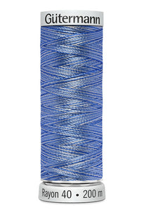 Gütermann Rayon 40 Multicolor, 200 m, blau Nr. 2104