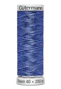 Gütermann Rayon 40 Multicolor, 200 m, blau Nr. 2106