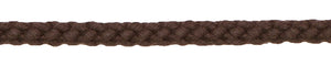 Kordel geflochten, 8 mm, braun dunkelbraun