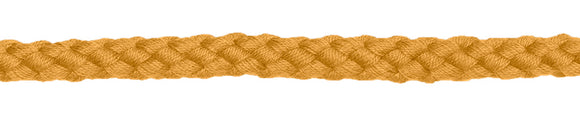 Kordel geflochten, 8 mm, gelb senfbraun