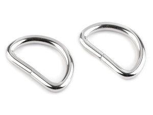 D-Ring, 32 mm, silber