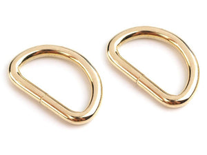 D-Ring, 32 mm, gold