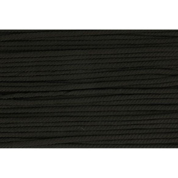 Kordel gedreht, 5 mm, schwarz