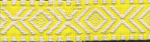 Gurtband, 40 mm, Ethno, gelb