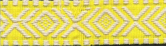 Gurtband, 40 mm, Ethno, gelb
