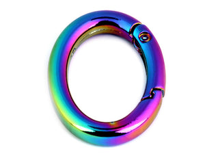 Karabinerring, 29 mm, oval, multicolor