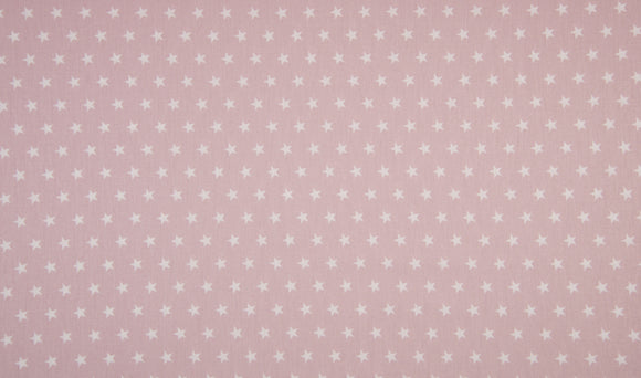 Baumwollstoff Sterne rosa dusty pink