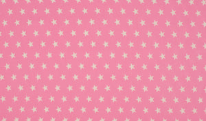 Baumwollstoff Sterne rosa