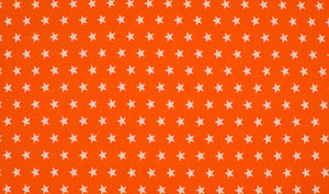 Baumwollstoff Sterne orange