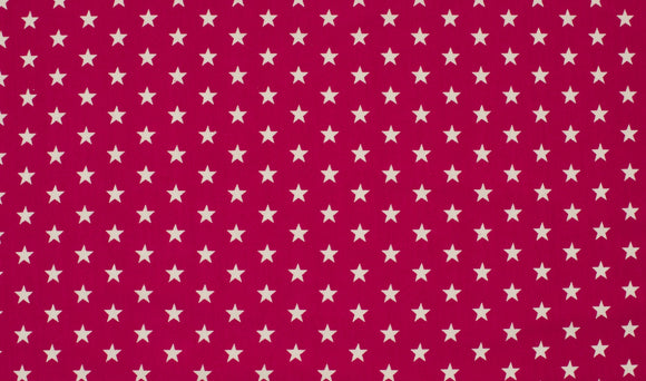 Jersey Sterne pink fuchsia