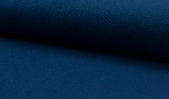 Feinstrickbündchen Uni blau indigoblau