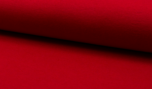 Feinstrickbündchen Uni rot