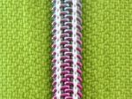 Endlos-Reißverschluss metallisiert, 6,5mm, regenbogen/apfelgrün