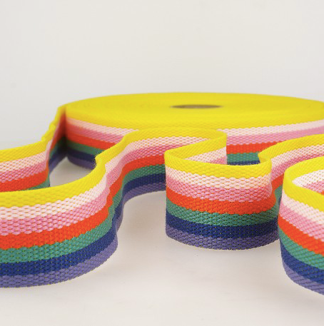 Gurtband, 40 mm, Streifen, multicolor bunt