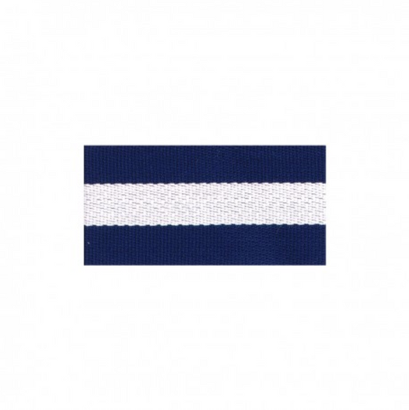Gurtband, 30 mm, Streifen, blau