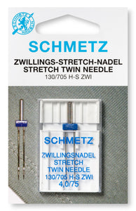 Schmetz Nähmaschinennadel, Zwillingsnadel Stretch No. 75/4,0