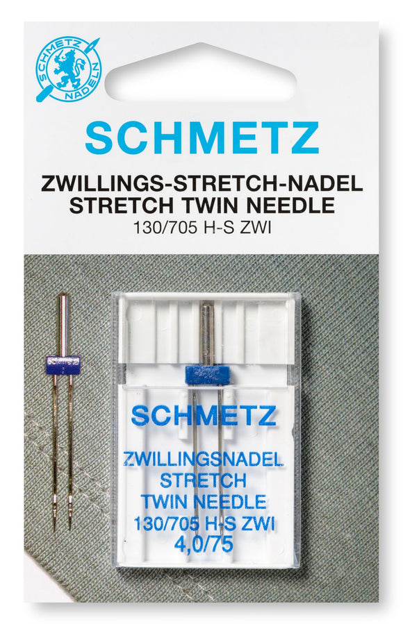 Schmetz Nähmaschinennadel, Zwillingsnadel Stretch No. 75/4,0