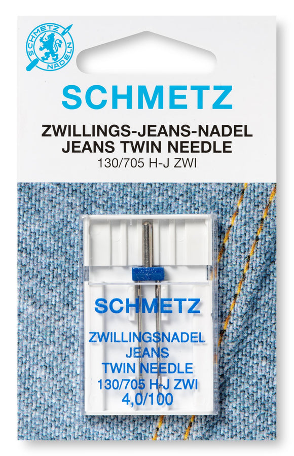 Schmetz Nähmaschinennadel, Zwillingsnadel Jeans No. 100/4,0